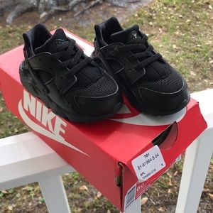 NIKE HUARACHE RUN (TD) INFANT BLACK